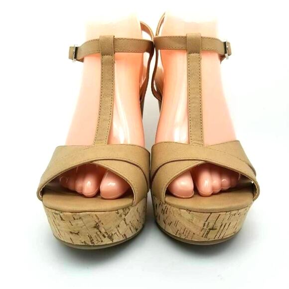 Sun + Stone Jamie T-Strap Block Heel Platform Wedge Sandals Size 9.5M - Picture 12 of 12